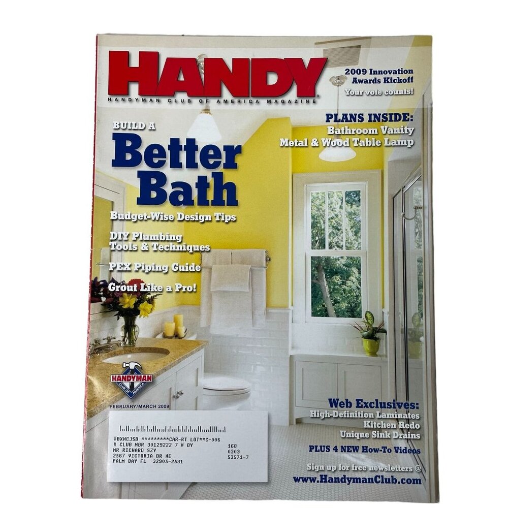 Handyman Woodworking Magazine Vol 17 Issue 92 No 1 Feb Mar 2009 u Build A Better